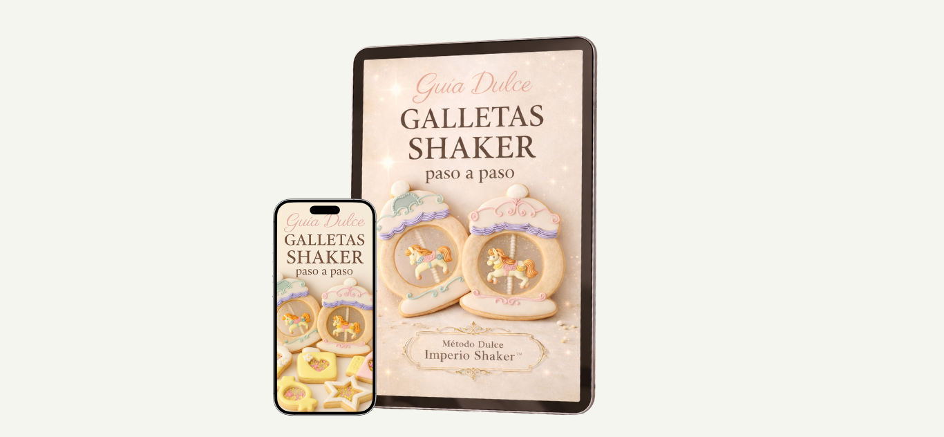 Vista de la guía digital de galletas shaker